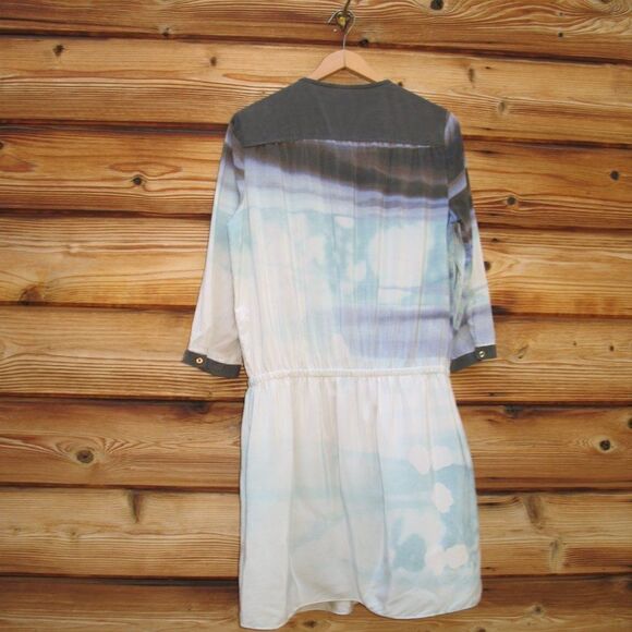 Diane Von Furstenberg Marielle Silk Watercolor Dress - Picture 6 of 10